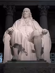 Ben Franklin Marble Statue from National Memorial in Philadelphia PA