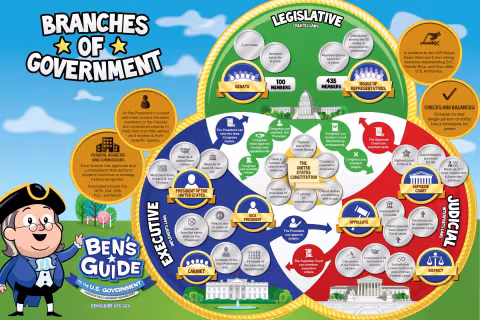 Branches of Government Infographic.