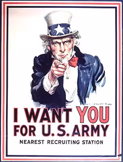Samuel Wilson was a businessman from Troy, NY, that supplied beef in barrels to the U.S. Army during the War of 1812. The barrels were labeled "U.S." When asked what the initials stood for, one of Wilson's workers said that it stood for Uncle Sam Wilson. The suggestion that the meat shipments came from "Uncle Sam" led to the idea that Uncle Sam symbolized the U.S. Federal Government.