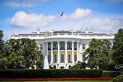 The White House is the name given to the official residence and workplace of the President of the United States. Since it is typically associated with the President, it is also a symbol of the executive branch of the U.S. Government, and every President except George Washington has lived here. It is located at 1600 Pennsylvania Avenue in Washington, DC, and is one of the most popular tourist attractions in the country. The White House is about one mile north of the Washington Monument and about two miles no