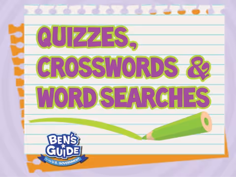 Quizzes, Crosswords, and Word Searches Panel